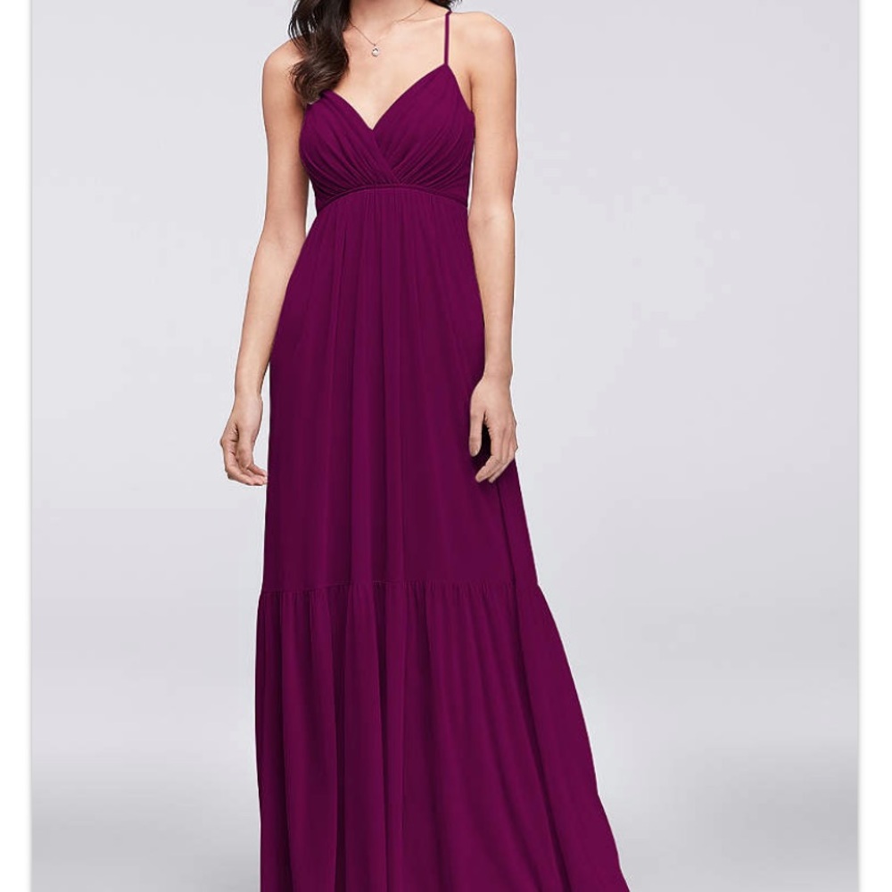 NWT David's Bridal Sangria Bridesmaid Dress